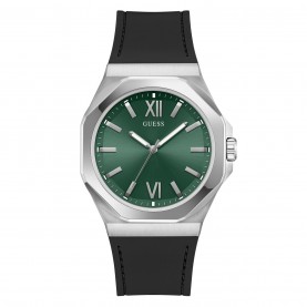 часовник,бижутерия,часовници,guess,men's,jewell,emperor,analogue,quartz,watch,green,silver