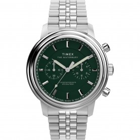 часовник,часовници,аксесоари,на,разпродажба,timex,men's,waterbury,analogue,quartz,watch,green,silver