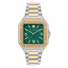 Часовник Philipp Plein Rock Couture Watch - Green/Two Tone часовник,часовници,philipp,plein,rock,couture,watch,green,two,tone