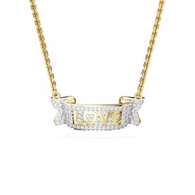 аксесоари,на,разпродажба,swarovski,love,necklace,gold