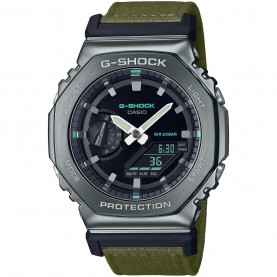 G Shock Casio G-Shock GM-2100CB-1AER - Silver/Khaki часовници,g,shock,casio,g,shock,gm,2100cb,1aer,silver,khaki