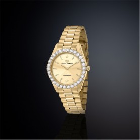 Chiara Ferragni Bossy 32mm Ld99 - Yellow Gold часовници,chiara,ferragni,bossy,32mm,ld99,yellow,gold