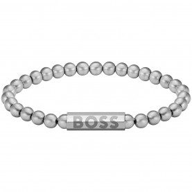 Boss Men's Sphere Metal Bracelet Stainless Steel Magnetic Closure - Silver аксесоари,на,разпродажба,boss,men's,sphere,metal,bracelet,stainless,steel,magnetic,closure,silver