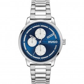 мъжки,часовник,часовници,hugo,hugo,stamp,44mm,multifunction,watch,mens,blue