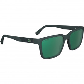 Lacoste Mens Modified Rectangle Sunglasses - Green lacoste,men,s,modified,rectangle,sunglasses,green