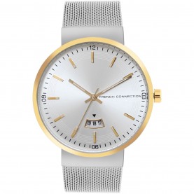 Часовник French Connection Jake SILVER Round Analog Watch Steel Strap for Men - Silver часовник,часовници,аксесоари,на,разпродажба,french,connection,connection,jake,silver,round,analog,watch,steel,strap,for,men,silver