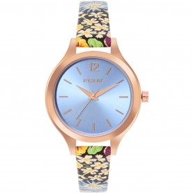 Дамски часовник FCUK Floral Printed Strap Womens Watch - Sky Blue дамски,часовник,часовници,аксесоари,на,разпродажба,fcuk,floral,printed,strap,womens,watch,sky,blue