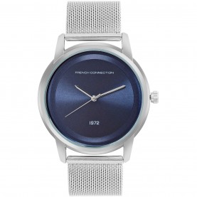 Часовник French Connection French Connection Silver Case Round Shape Silver Strap Quartz Watch - Blue часовник,часовници,аксесоари,на,разпродажба,french,connection,french,connection,silver,case,round,shape,silver,strap,quartz,watch,blue