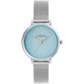 Часовник French Connection French Connection Silver Case Round Shape Silver Strap Quartz Watch - Sky Blue часовник,часовници,аксесоари,на,разпродажба,french,connection,french,connection,silver,case,round,shape,silver,strap,quartz,watch,sky,blue