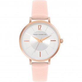 Часовник French Connection French Connection Rose Case Round Shape Pink Strap Quartz Watch - Silver часовник,часовници,аксесоари,на,разпродажба,french,connection,french,connection,rose,case,round,shape,pink,strap,quartz,watch,silver