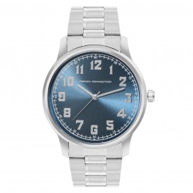 Часовник French Connection French Connection Silver Case Round Shape Silver Strap Quartz Watch - Teal Blue часовник,часовници,аксесоари,на,разпродажба,french,connection,french,connection,silver,case,round,shape,silver,strap,quartz,watch,teal,blue