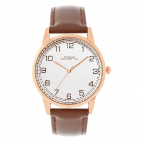 Часовник French Connection French Connection Rose Case Round Shape Black Strap Quartz Watch - White часовник,часовници,аксесоари,на,разпродажба,french,connection,french,connection,rose,case,round,shape,black,strap,quartz,watch,white