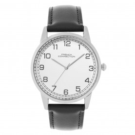 Часовник French Connection French Connection Rose Case Round Shape Black Strap Quartz Watch - White часовник,часовници,аксесоари,на,разпродажба,french,connection,french,connection,rose,case,round,shape,black,strap,quartz,watch,white