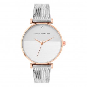 Часовник French Connection French Connection Rose Case Round Shape Silver Strap Quartz Watch - Silver часовник,часовници,аксесоари,на,разпродажба,french,connection,french,connection,rose,case,round,shape,silver,strap,quartz,watch,silver