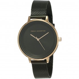 Часовник French Connection French Connection Rose Case Round Shape Black Strap Quartz Watch - Black часовник,часовници,аксесоари,на,разпродажба,french,connection,french,connection,rose,case,round,shape,black,strap,quartz,watch,black