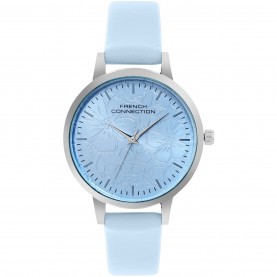 Часовник FCUK FCUK Silver Case Round Shape Sky Blue Strap Quartz Watch - Sky Blue часовник,часовници,аксесоари,на,разпродажба,fcuk,fcuk,silver,case,round,shape,sky,blue,strap,quartz,watch,sky,blue