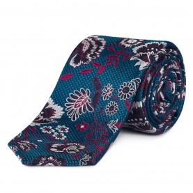 haines,and,bonner,silk,tie,teal,floral