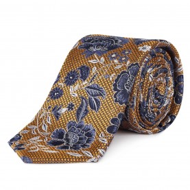 haines,and,bonner,silk,tie,yellow,floral