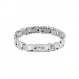 аксесоари,на,разпродажба,guess,guess,12mm,flat,chain,&amp;,white,cz,bracelet,metallics
