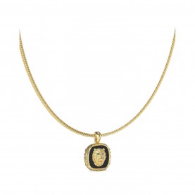 guess,men's,lion,king,pendant,necklace,metallics
