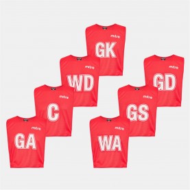 Mitre Nb Tr Bib St 99 - Red аксесоари,на,разпродажба,спорт,в,училище,нетбол,mitre,nb,tr,bib,st,99,red