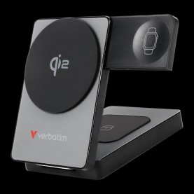 Verbatim Charge n Go 5000mAh Qi2 Magnetic Wireless Charging Power Bank - Black verbatim,charge,n,go,5000mah,qi2,magnetic,wireless,charging,power,bank,black