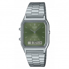 Casio Quartz Digital Watch - Green/Silver casio,quartz,digital,watch,green,silver