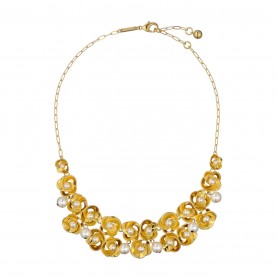 бижутерия,ted,baker,women's,flores,statement,necklace,gold,pearl