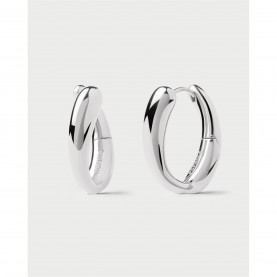 PDPAOLA Helix Hoop Earrings - Sterling Silver Rhodium Plated pdpaola,helix,hoop,earrings,sterling,silver,rhodium,plated