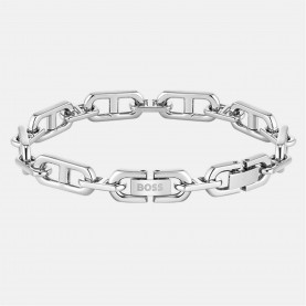 аксесоари,на,разпродажба,boss,gents,boss,kode,chain,stainless,steel,bracelet,silver