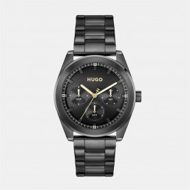 Часовник Hugo Gents HUGO #BRIGHT SPORT Bracelet Watch - Black часовник,часовници,hugo,gents,hugo,#bright,sport,bracelet,watch,black