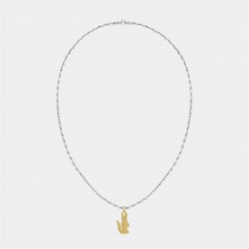 аксесоари,на,разпродажба,lacoste,lacoste,mens,arthor,crocodile,box,chain,necklace,silver