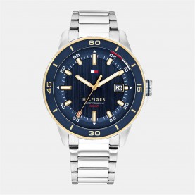 Часовник Tommy Hilfiger Tommy Hilfiger Mens Stainless Steel Bracelet Watch - Silver часовник,часовници,tommy,hilfiger,tommy,hilfiger,mens,stainless,steel,bracelet,watch,silver