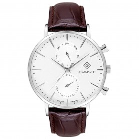 часовник,бижутерия,часовници,gant,stainless,steel,analogue,quartz,watch,silver,white