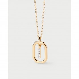 PDPAOLA Initial Letter Necklace - I - Gold pdpaola,initial,letter,necklace,i,gold