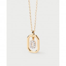 PDPAOLA Initial Letter Necklace - O - Gold pdpaola,initial,letter,necklace,o,gold