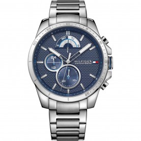 часовник,часовници,аксесоари,на,разпродажба,tommy,hilfiger,semi,gloss,dial,watch,silver,blue