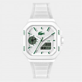 часовник,часовници,lacoste,lacoste,mens,lc33,silicone,analog,digital,watch,white