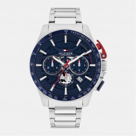 часовник,бижутерия,часовници,tommy,hilfiger,tommy,hilfiger,mens,watch,blue,silver