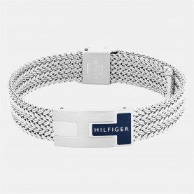 Tommy Hilfiger Tommy Hilfiger Men’s Nautical Stainless Steel Mesh Bracelet - Silver бижутерия,tommy,hilfiger,tommy,hilfiger,men’s,nautical,stainless,steel,mesh,bracelet,silver