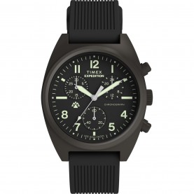 Часовник Timex Timex Capstone Watch Sn63 - Black/Gunmetal часовник,часовници,timex,timex,capstone,watch,sn63,black,gunmetal