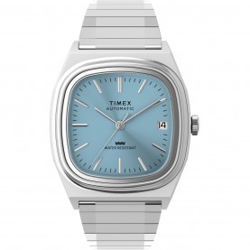Часовник Timex Timex E Line Watch 63 - Silver/Blue часовник,часовници,timex,timex,e,line,watch,63,silver,blue