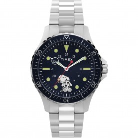 Timex Mens Peanuts Analogue Quartz Watch - Blue/Steel timex,men,s,peanuts,analogue,quartz,watch,blue,steel