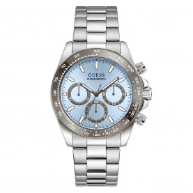 Guess Mens Arthur Quartz Analogue Watch - Ice Blue/Silver guess,men,s,arthur,quartz,analogue,watch,ice,blue,silver