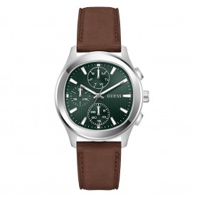 Guess Mens Palmer Quartz Analogue Watch - Green/Silver guess,men,s,palmer,quartz,analogue,watch,green,silver