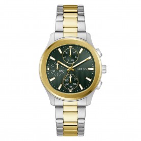 Guess Mens Palmer Quartz Analogue Watch - Green/Two Tone guess,men,s,palmer,quartz,analogue,watch,green,two,tone