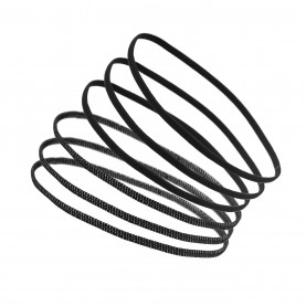 диадема,плажни,шапки,аксесоари,на,разпродажба,miso,6,pack,stretch,headbands,black