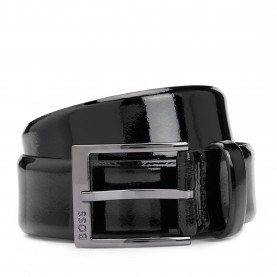 колан,колани,boss,men,s,elloy,patent,leather,belt,black,001