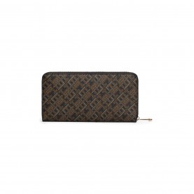 портмоне,всички,чанти,tommy,hilfiger,zip,around,monogram,purse,black,tan