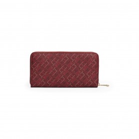 портмоне,всички,чанти,tommy,hilfiger,zip,around,monogram,purse,rouge